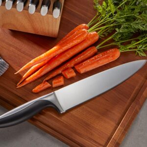 Chicago Cutlery Avondale (12-PC) Built-In Sharpener Kitchen Knife Block Set with Steak Knives, Ergonomic Handles and Sharp Stainless Steel Professional Chef Knife Set