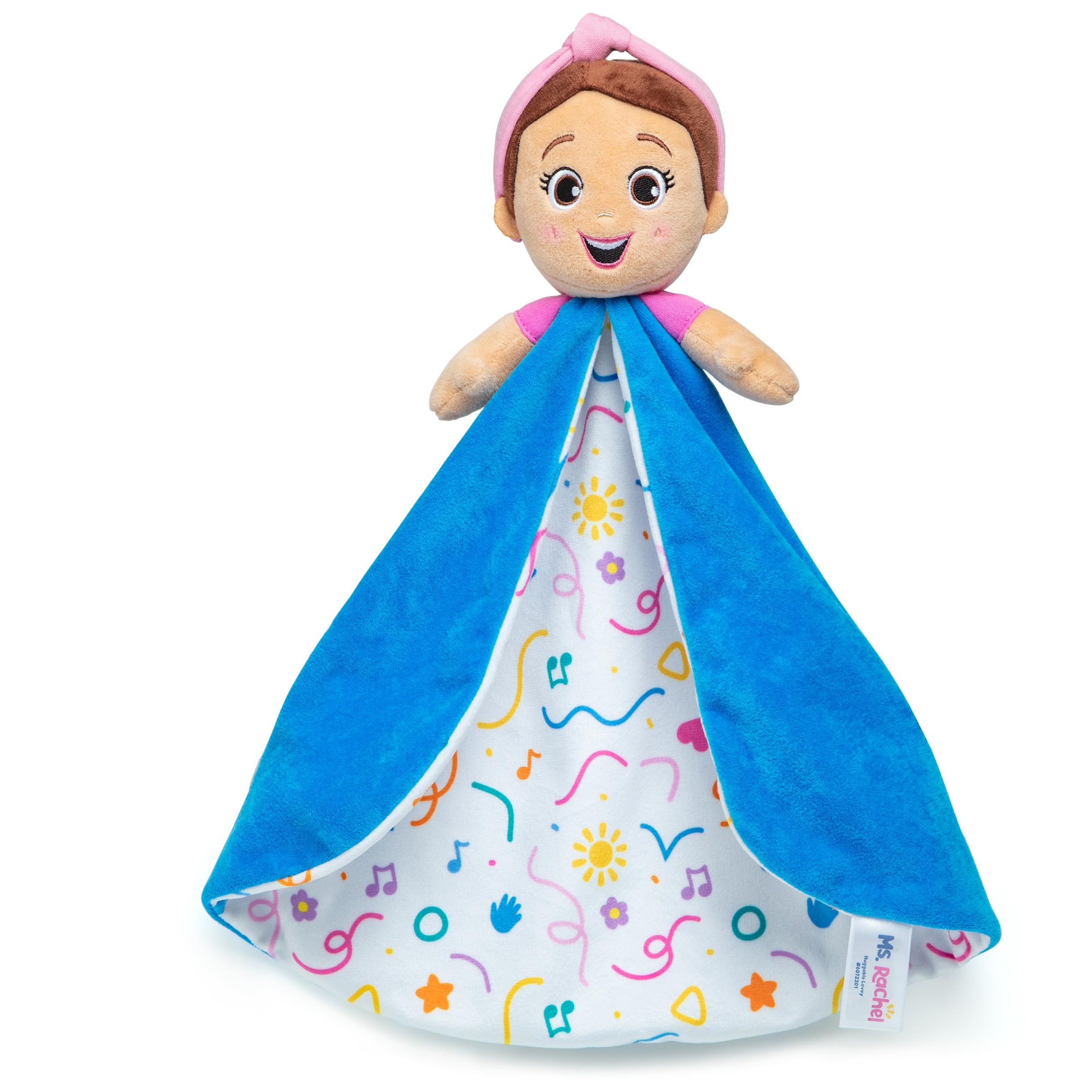 Ms. Rachel Official Huggable Lovey, Double Sided, Machine Washable Security Blankets for Babies Ages 0-1+