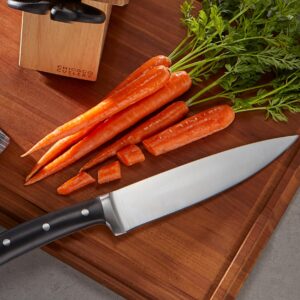 Chicago Cutlery Damen (10-PC) Built-In Sharpener Kitchen Knife Block Set with Steak Knives, Ergonomic Handles and Sharp Stainless Steel Professional Chef Knife Set