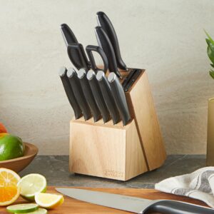 Chicago Cutlery Avondale (12-PC) Built-In Sharpener Kitchen Knife Block Set with Steak Knives, Ergonomic Handles and Sharp Stainless Steel Professional Chef Knife Set