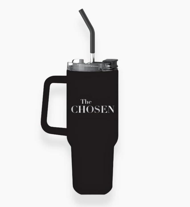 The Chosen: 3 Fish Tumbler - Black - 40 Ounces