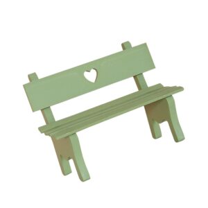 ifundom Miniature Wooden Bench Mini Wooden Bench Outdoor Wood Bench Miniature Furniture Couch Accessories Mini Bench Couch Sofa Wood Furniture Porch Chair Figurine Sofa Bench Miniature Chair