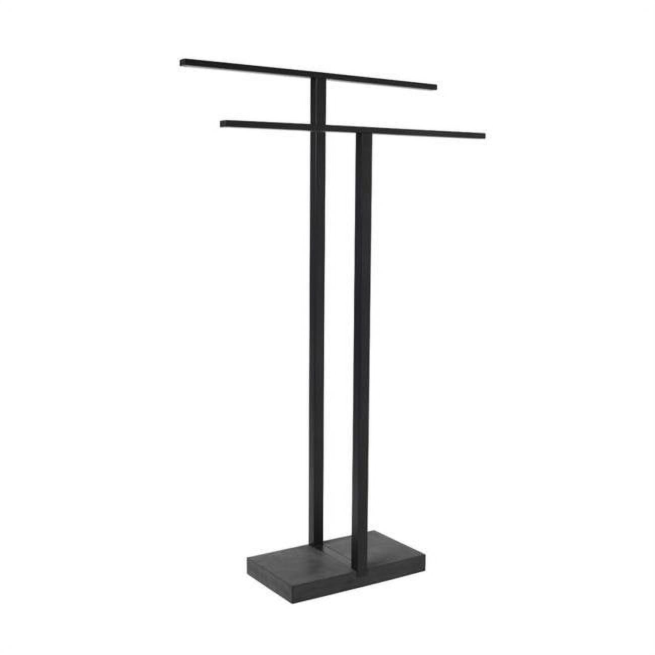 212 Main Menoto Black Titanium Coated Towel Stand