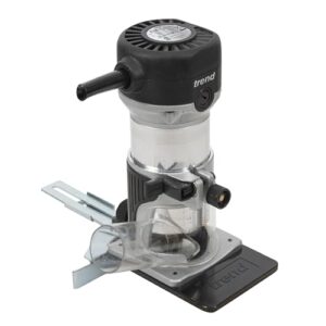 Trend T1 Trim Router with Extended Trim Base, 1/4 Inch Collet, 5.5A, 120V, Compact Trimming Power Tool, U*T1ETS