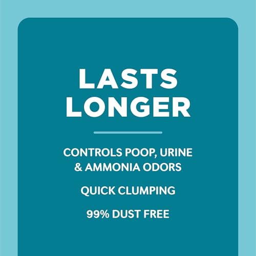 WORLD'S BEST CAT LITTER Poop Fighter Maximum Odor Defense, 15-Pounds - Natural Ingredients, Quick Clumping, Flushable, 99% Dust Free & Made in USA - Long-Lasting Odor Control & Easy Scooping