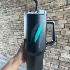 The Chosen: 3 Fish Tumbler - Black - 40 Ounces