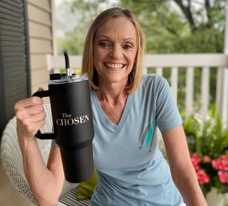 The Chosen: 3 Fish Tumbler - Black - 40 Ounces