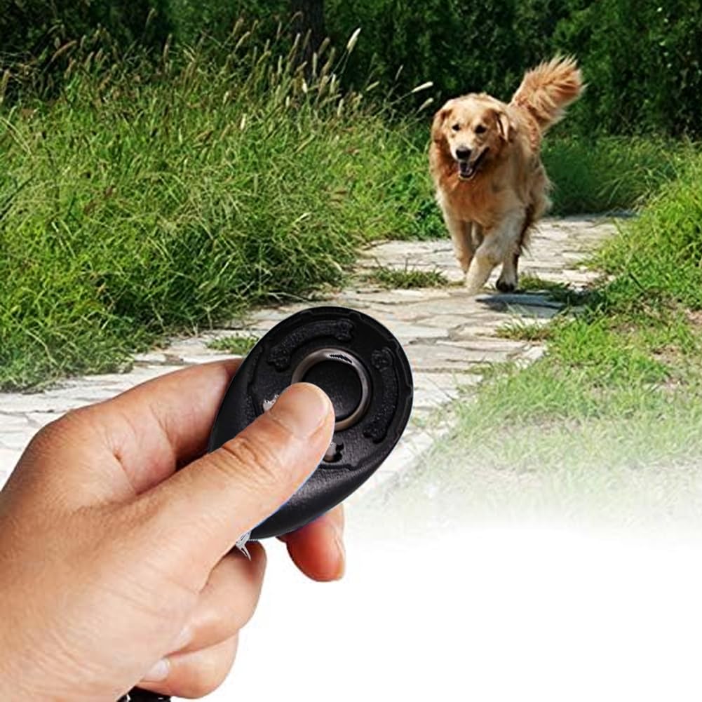 Eikovia Dog Treat Pouch Training Kit Include Pet Training Clicker and Whistle Dog Training Clicker Treat Pouch Dog Whistle for Dog Training & Behavior aids Hands-Free Snack