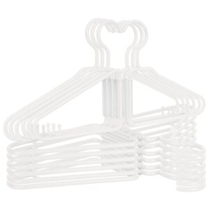 decanjoins 12pcs travel hangers -portable folding clothes hangers coat hangers travel accessories foldable clothes drying rack for travel dorms housing(white)