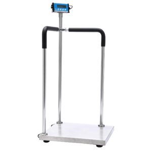 vivacomfort medical grade digital scale with handles for elderly, bariatric physician scales, 660 lb / 300 kg weight capacity