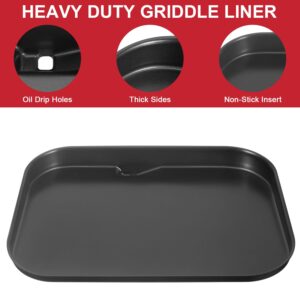 Griddle Plate for Ninja Woodfire Pro OG800 OG900 Series, Flat Top Griddle Plate for Ninja XSKGRDPLT Woodfire Pro Connect XL OG951 OG952 OG850 Outdoor Grill, Non-Stick Griddle Pan