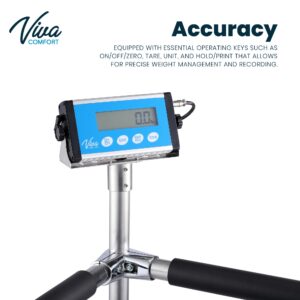 VivaComfort Medical Grade Digital Scale with Handles for Elderly, Bariatric Physician Scales, 660 lb / 300 kg Weight Capacity