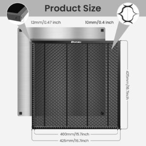 Dofiki Honeycomb Laser Bed 400 x 400mm 16x16" Steel Honeycomb Mat for RAY5, A5 Pro, Master 2, LE400PRO, Z1, B1 and Most Laser Engraver