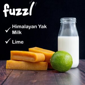 Fuzzl Premium Yak Cheese Himalayan Dog Chews - 3 Bars Large Natural Dog Treats Milkbone Yak Chews No Hide Dog Food Long Lasting Dog Dental Sticks Milk Chews Cheese Stick