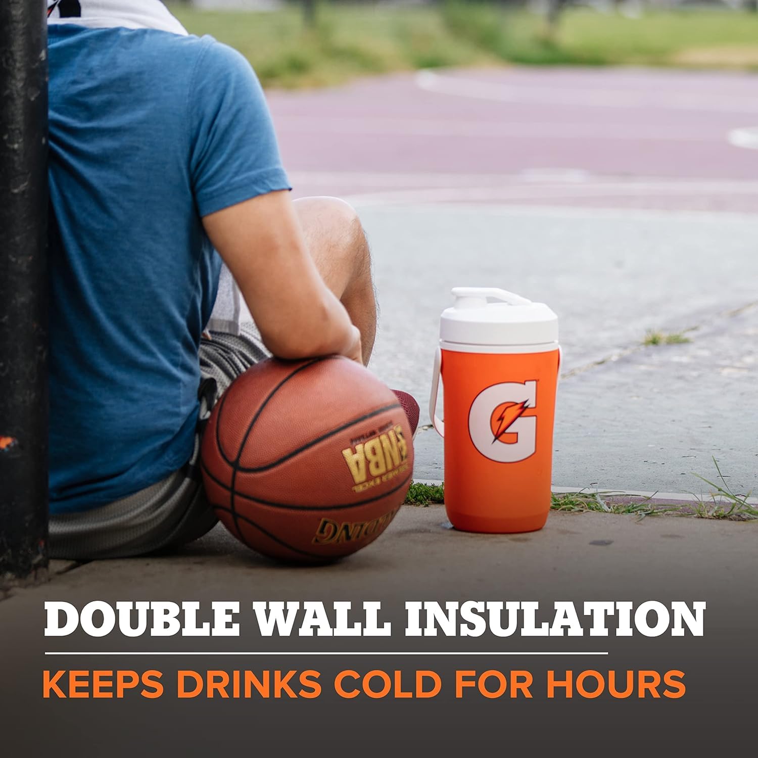 Gatorade Half Gallon Cooler Jug, Sports Hydration Jug, BPA-Free, 64oz, Double Wall Insulation​