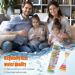 Anglekai 125+8P Drinking Water Testing Kit for Home, Water Testing Kit with 125P Testing Strips/ 4P Bacteria Tests/Tube/Dropper/Timer/Instruction, Well Water Test Kit for Home Water Quality Test