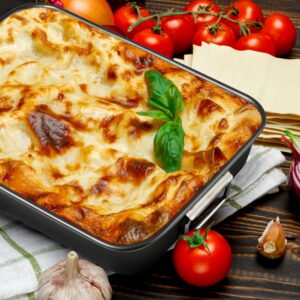 Lasagna Pan, 15x10x3 Inch Baking Pan for Oven, Nonstick Roasting Pan with Handles, Deep Baking Dish for Brownie, Heavy Duty Rectangular Cake Pan