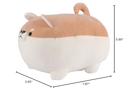 unsnurnoch Shiba Inu Stuffed Animal Plush,Cute Stuffed Animal Plush Pillows Corgi Stuffed Animal Plush Dog, Soft Anime Kawaii Gifts for Boys and Girls,40cm/15.7inch