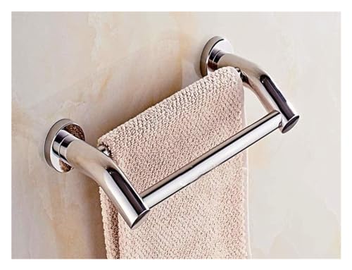 Towel Racks Simple Shelf, Double Rail Wall Mounted Towel Shelf Stainless Steel Bath Towel Holder Hand Towel Hanging Rail for Kitchen Or Bathroom-50Cm/70cm (Color : 40cm)