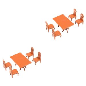 totority 2 sets kids resin table and chairs child mini