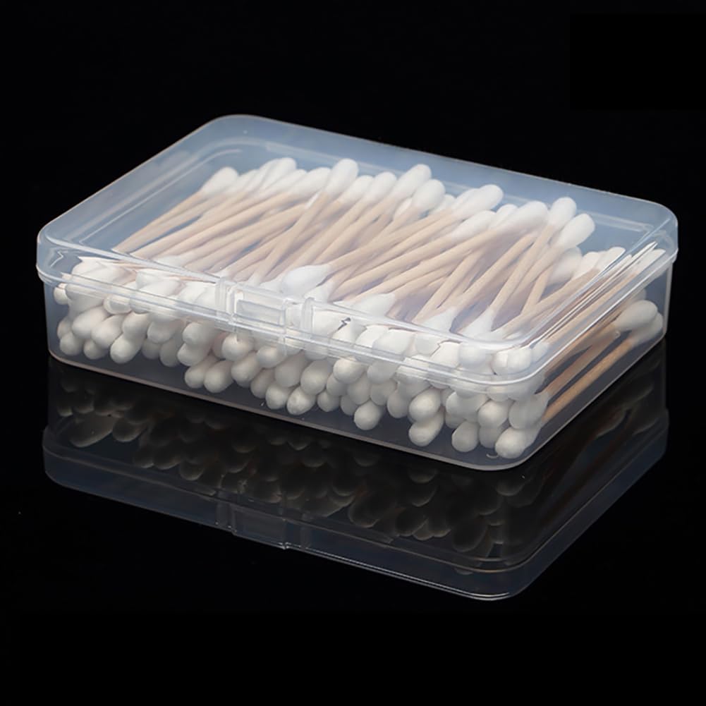 ccHuDE 6 Pcs Mini Plastic Storage Containers Clear Rectangle Boxes Small Empty Cases Transparent Beads Organizer Container with Lid for Collecting Small Items 8.5 x 6.1 x 2.5cm