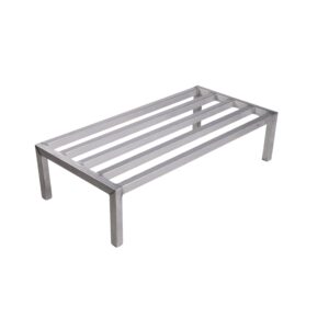 winholt equipment dasq-3-1220 dunnage rack, 20" x 36" x 12", all welded 1-1/2" x 1-1/2" aluminum tubular frame, 2100 lbs. capacity, 3 ft., for commercial use, nsf