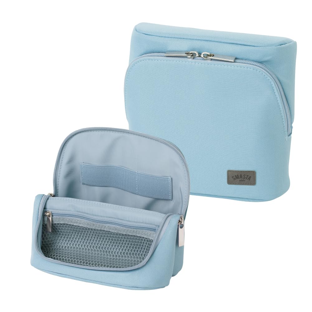 ソニック(Sonic) Sonic Utlim Sma-Sta Ash Wide Mobile Standing Case, Workspace Bag, Converts Into Stand for Smartphone, Stationery, Tech Accessories, Makeup Brush Holder, and More, UT-8655-B, Blue