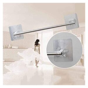 Towel Racks Towel Holder Shelf Bath Stainless Steel Bath Towel Holder Self Adhesive Wall Mounted Hanger Single Rod Organiser for Home Kitchen Bathroom