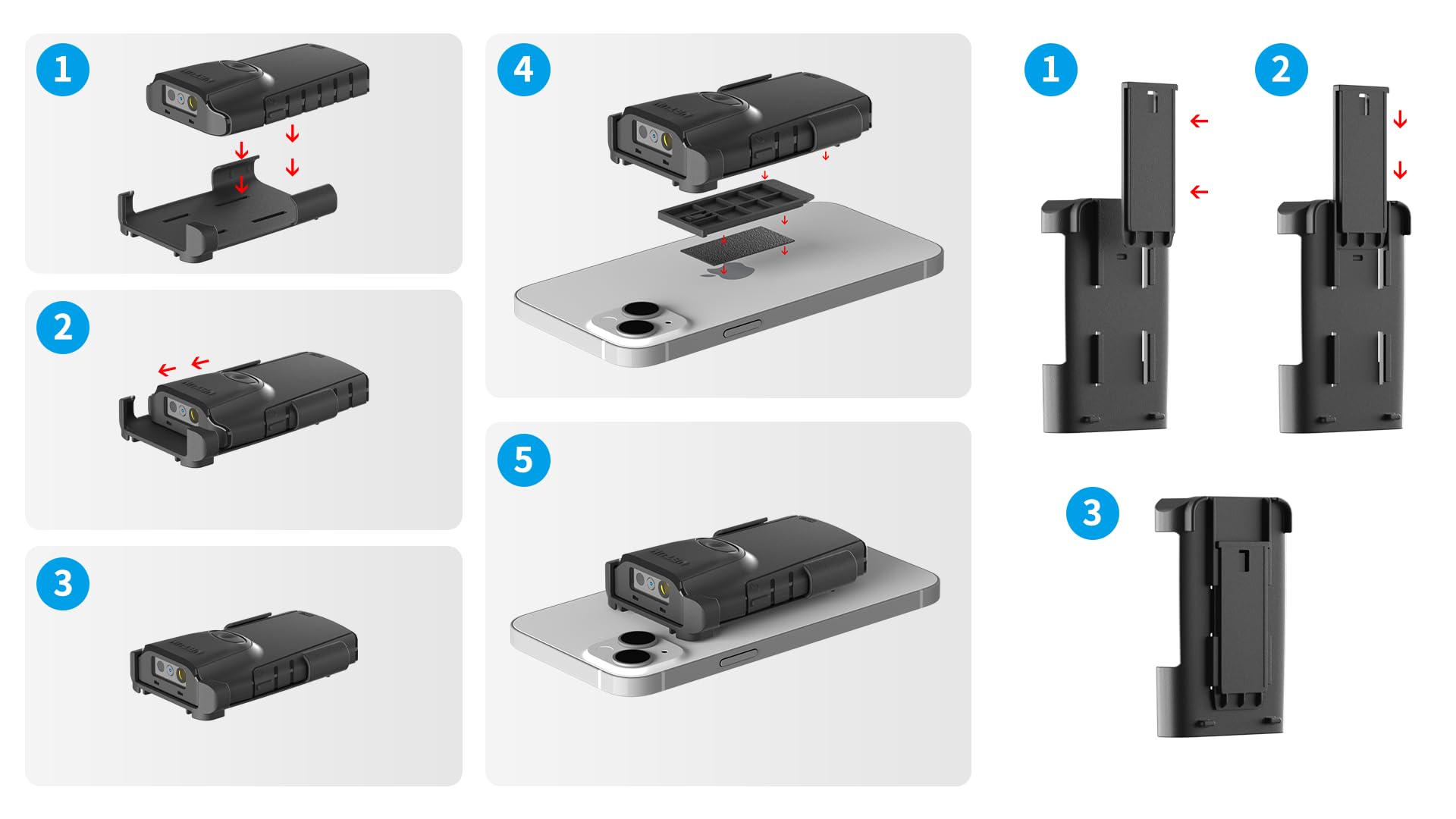 Back Clip for NETUM E740 E800 E900 E950 Series Readers