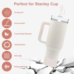 Velaco Protective Silicone Boot and Straw Covers for Stanley Quencher H2.0 40 30 20 oz & IceFlow Flip 30 20 oz, BPA Free Anti-Noise Anti-Scratch, Tumbler Protector Sleeve Cover Boot