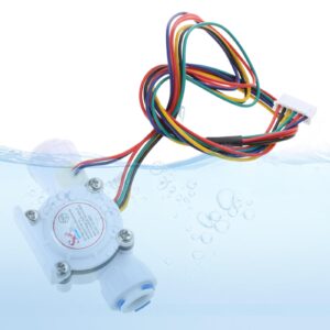 CHENZILIN DN10 G3/8 TDS Temperature Flow Sensor DC5-24V Turbine-Flowmeter Water Flow Sensor Switch Control Flowmeter Fluid Counter, About 7.7cm long, As Pictures Shown