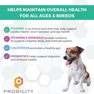 Nootie Progility Mini Multvitamin for Small Dogs, Multivitamin Supplement for Dogs with Taurine, 60 Soft Chews per Container