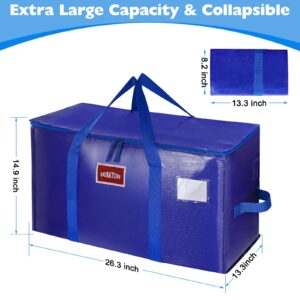 Heavy Duty Moving Bags Extra Large,Storage Bags With Zipper,Storage Totes With Lids,Large Packing Bags For Moving Storage