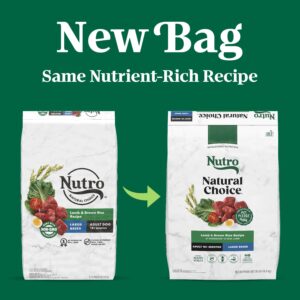 Nutro Natural Choice Adult Large Breed Dry Dog Food, Lamb and Brown Rice Recipe, 36 lb. Bag