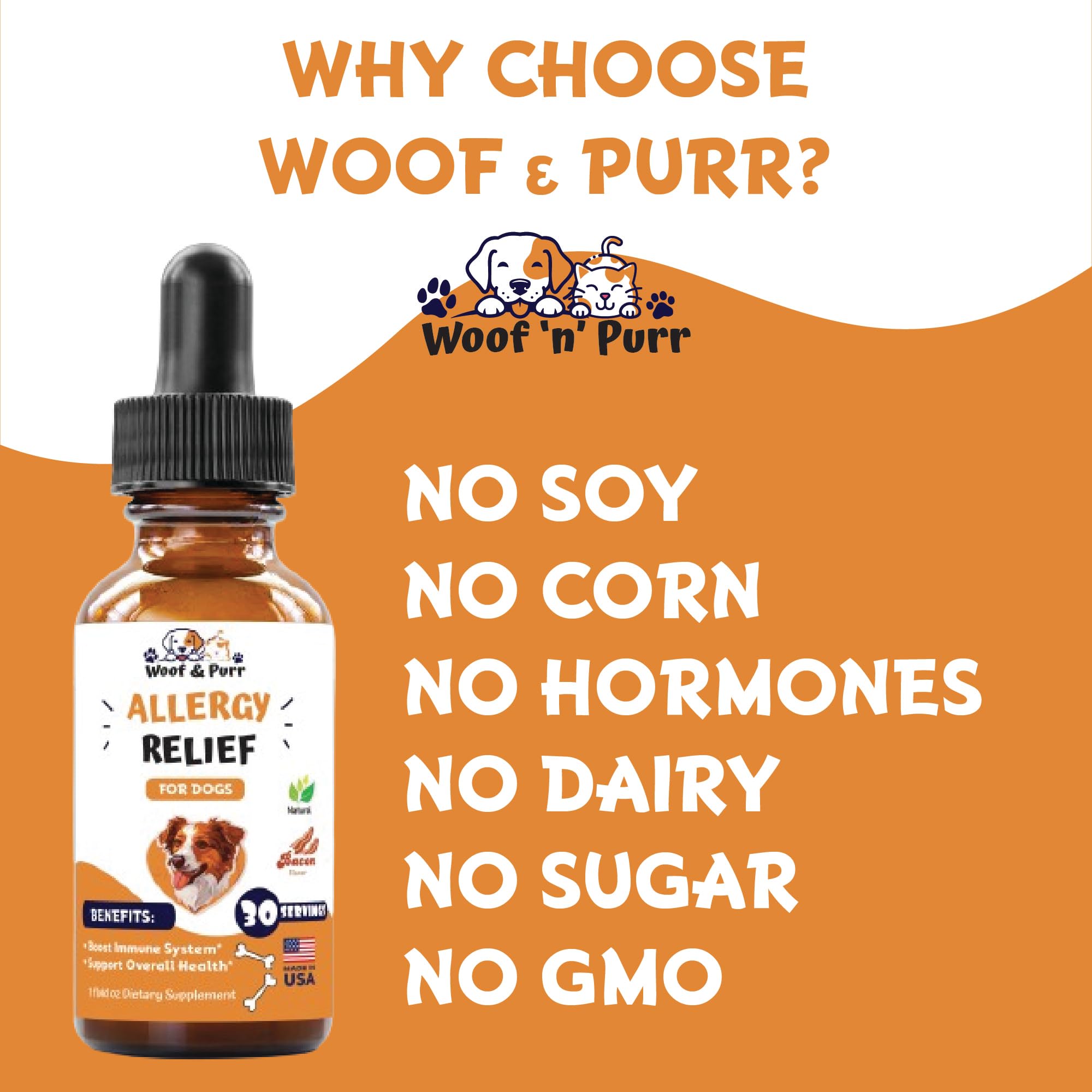 Natural Dog Allergy Relief - Helps to Naturally Support Allergy & Itch Relief for Dogs - Allergy Relief for Dogs Itching - Itch Relief for Dogs - Dog Itch Relief - Dog Allergy Support - 1 fl oz