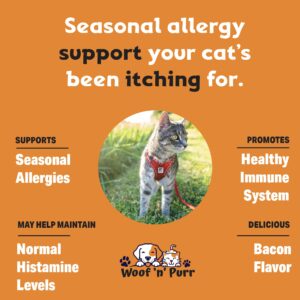 Natural Allergy Relief for Cats - Supports Allergy & Itch Relief for Cats - Cat Allergy - Cat Itch Relief - Cat Itchy Skin Relief - Cat Allergy Relief for Cats - Cat Supplements & Vitamins - 1 fl oz