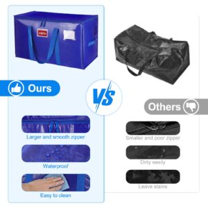 Heavy Duty Moving Bags Extra Large,Storage Bags With Zipper,Storage Totes With Lids,Large Packing Bags For Moving Storage