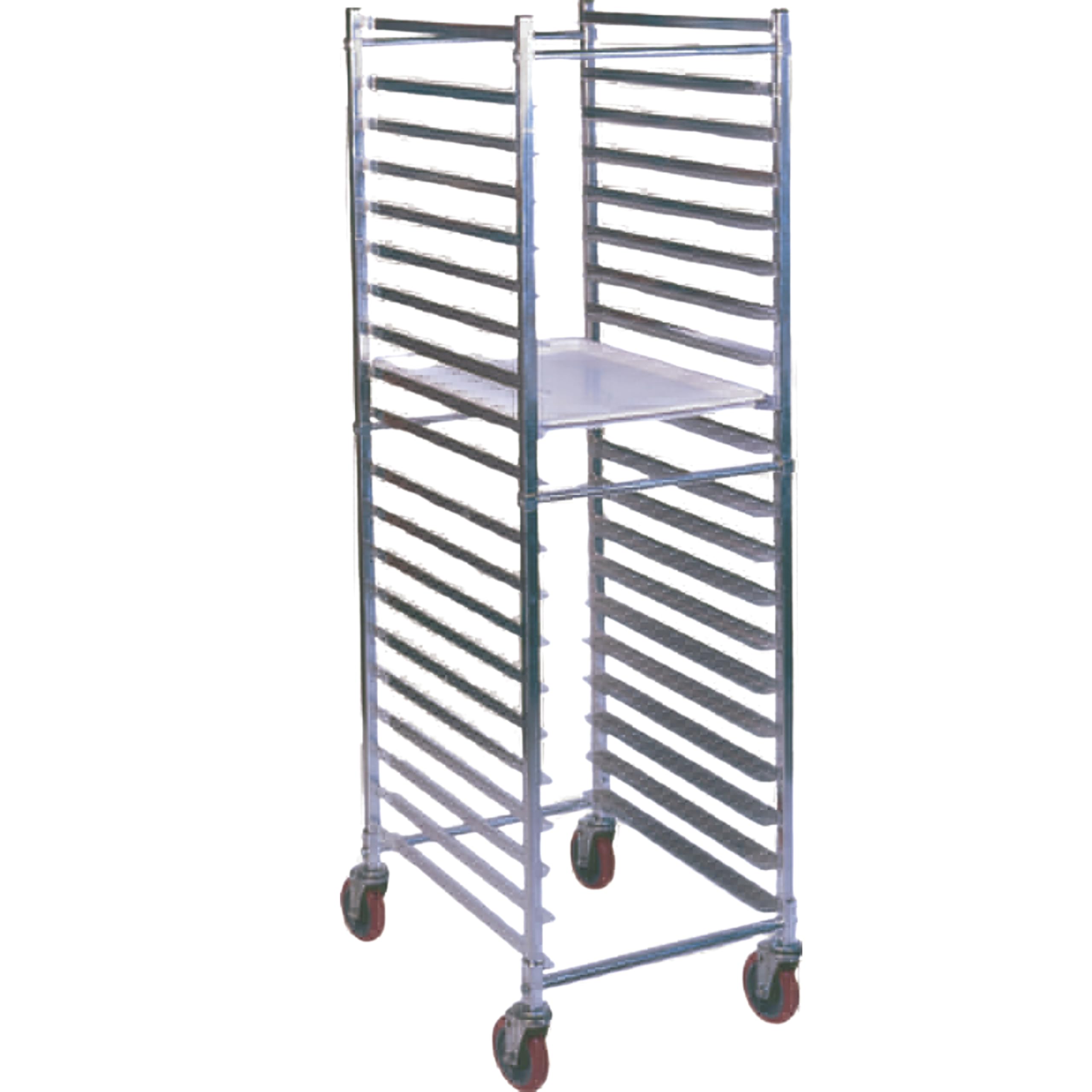 WINHOLT EQUIPMENT AL-1820BKD-HD Mobile Pan Rack, Full Height, 21" W x 26" D x 69" H, End Loading, Open Sides, 20 18" x 26" Pans Capacity, For Commercial Use