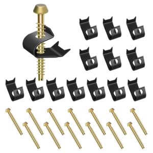 dreyoo 14 pack sink clips kit, undermount sink clips sink compatible with moen/elkay sink for kitchen, bathroom, u channel clips for bathroom counter, universal sink mounting kit bracket support