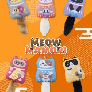 NAKAMA Meow Mamori, Dental Cat Chew Toy, Guardian Dog Pattern