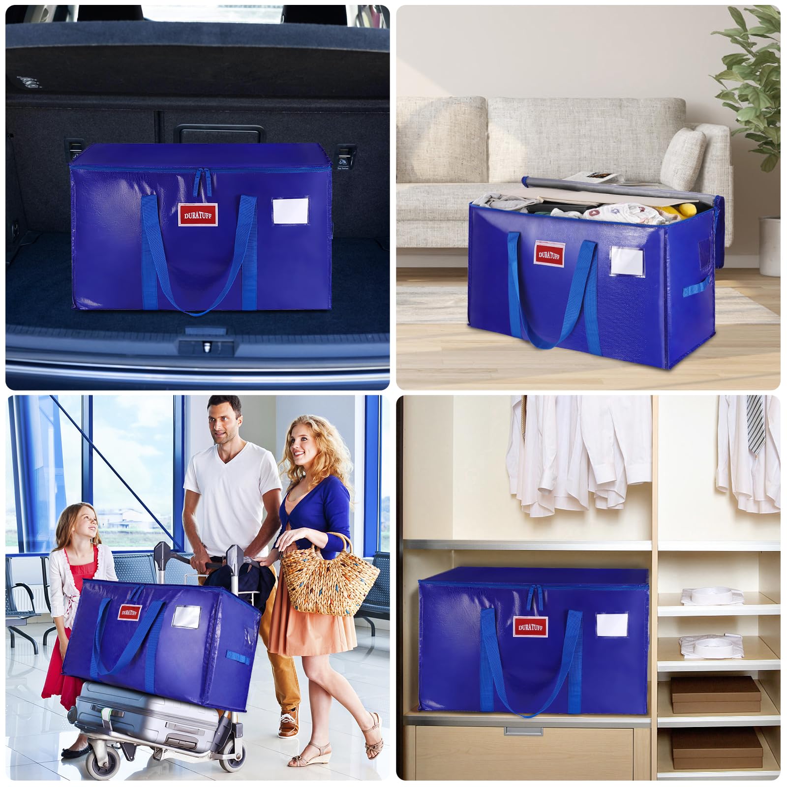 Heavy Duty Moving Bags Extra Large,Storage Bags With Zipper,Storage Totes With Lids,Large Packing Bags For Moving Storage