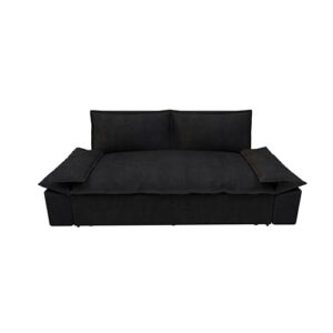 Oversized 3 in 1 Loveseat Sleeper Sofa Bed ,Comfy Love Seats W/Pull Out Sleeper Couch and Padded Armrests Convertible Queen Size Sofabed with 2 Lumbar Pillows for Home Office Apartment Living Room