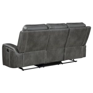 Coaster Home Furnishings Raelynn Upholstered Motion Reclining Sofa Grey