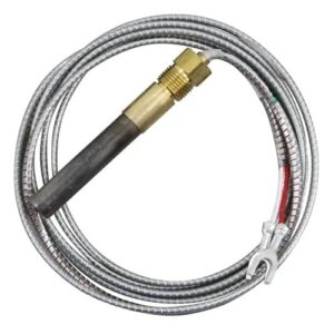 two lead thermopile 72" armored m1265x for models bakers pride bake/pizza oven 101, 151, 201, 251, 301, 307, 3151, 351, 401, 4151, 451, d-125, ds-805, fc-516, fc-616, fc-816, gp-61, gs-805