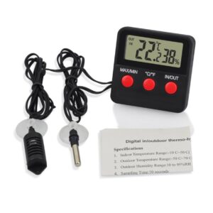 NOLITOY 3 Sets Thermometer Humidity Temperature Meter Sensor Mini Hygrometer Pet Hygrometer Mini Digital Hygrometer Indoor Hygrometer Greenhouse Fish Tank Reptile Animal Lizard