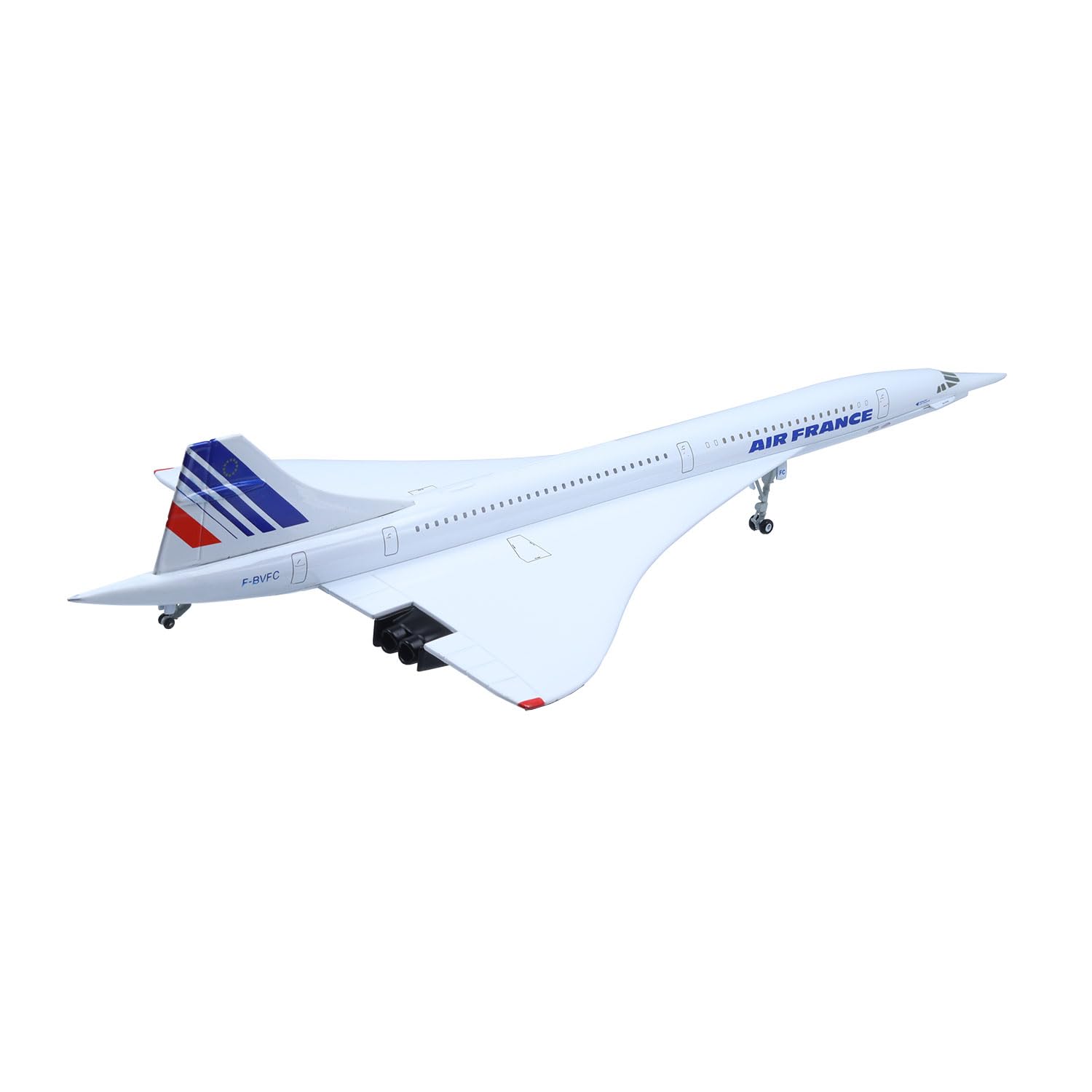 vdakyurm 1/200 Concorde Airplane Model Air France Diecast Metal Aircraft Models for Display Collections or Gift