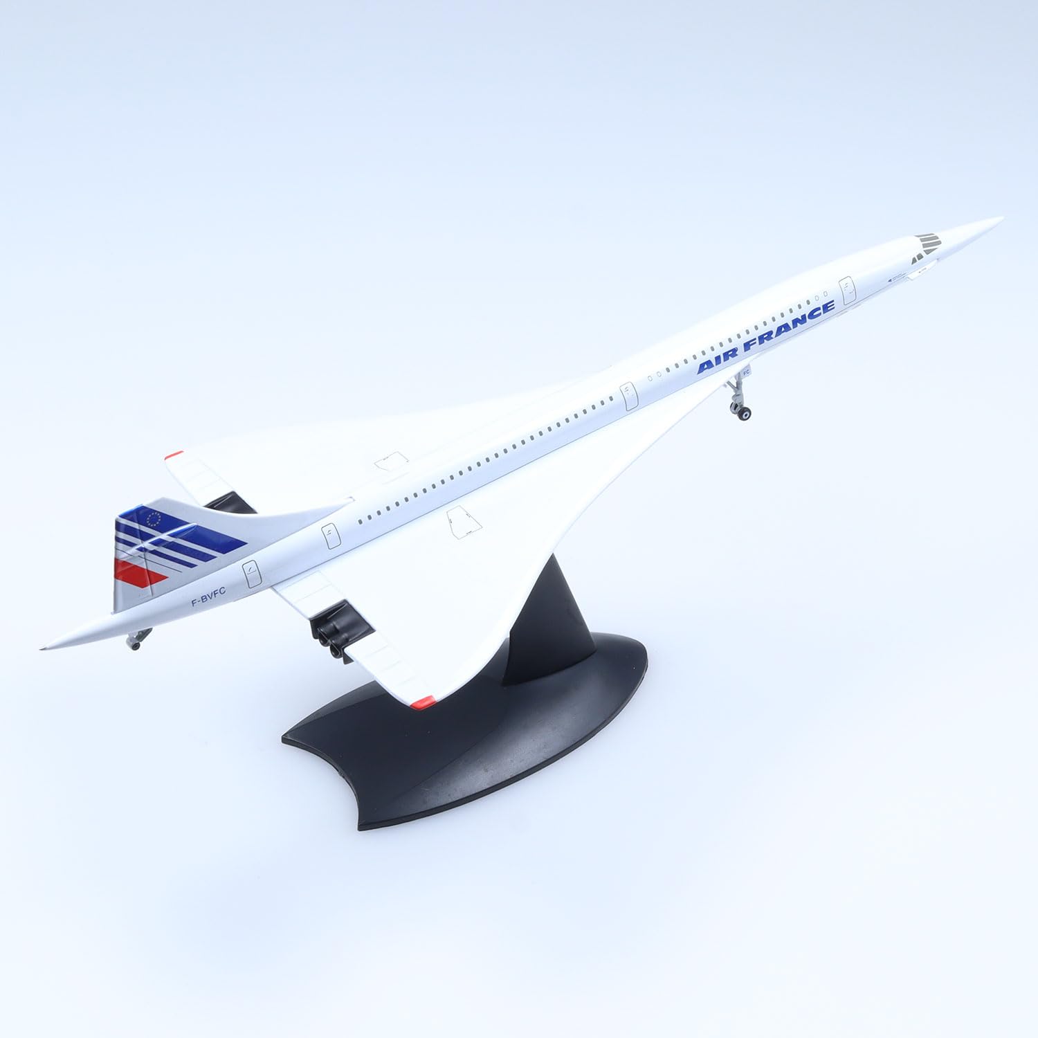 vdakyurm 1/200 Concorde Airplane Model Air France Diecast Metal Aircraft Models for Display Collections or Gift