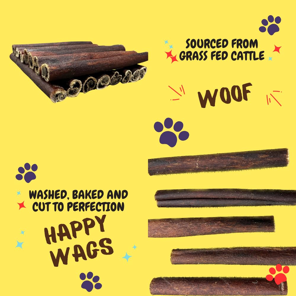 Woofley's 6 Inch Collagen Bully Sticks for Dogs - 16 Count - Collagen Chews for Dogs - Bully Stick Rawhide Alternative Dog Chews No Hide Bones for Medium & Large Dogs