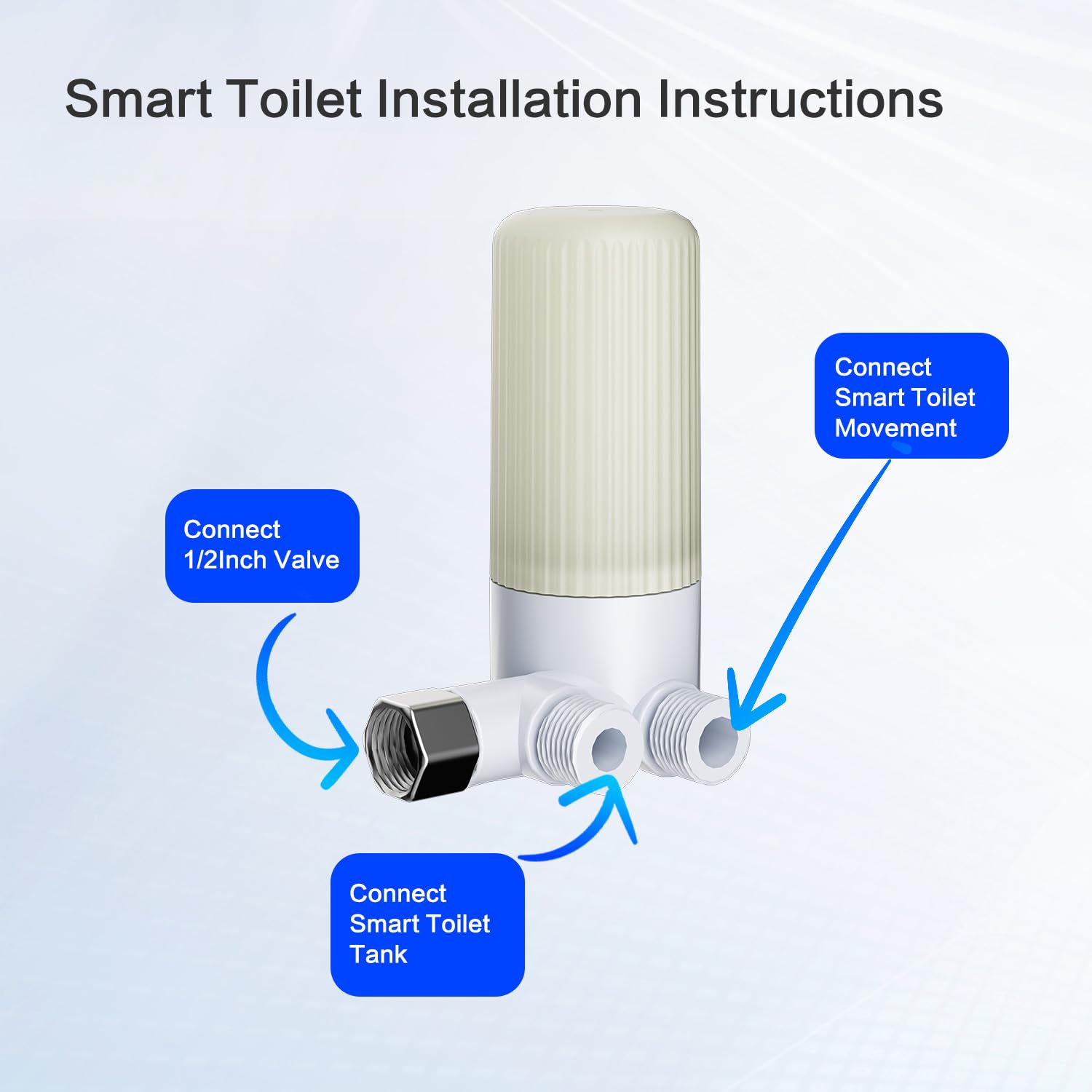 G1/2 Inch Replacement Toilet Filter for Smart Toilet and Electric Bidet Toilet Seats, Water Heater Intelligence Toilet Filter Replacement for 1/2 Inch Pipes - 1 PACK