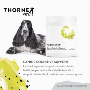 ThorneVet Canine Cognitive Support Powder for Dogs - Great Tasting Health Supplement with B Vitamins and Antioxidants to Support The Brain Health of Your Senior Dog - 90 Scoops